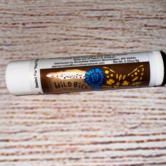 New Minnesota State Fair Crop Art Wild Rice flavored beeswax Lip Moisturizer - Picture 2 of 3